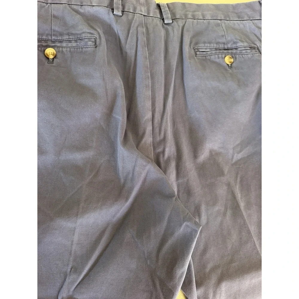 Vineyard Vines Men's 42 Blue Twill Stretch Chino Flat Front